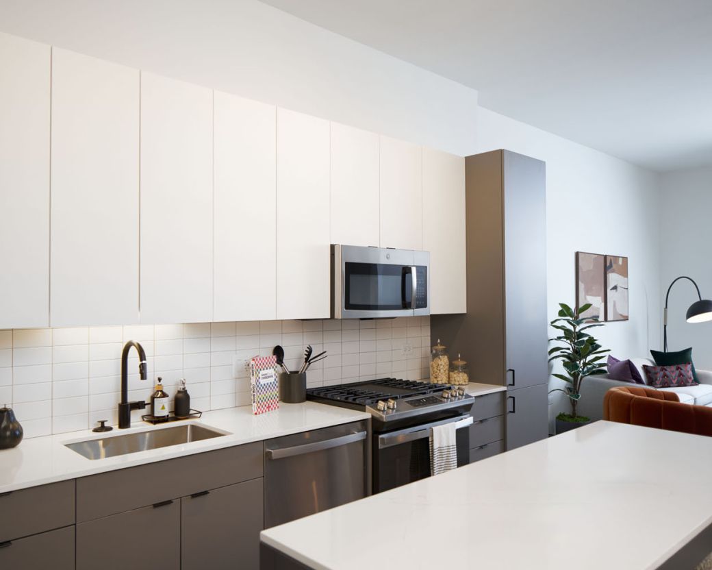 Modern kitchens with stainless steel applicances